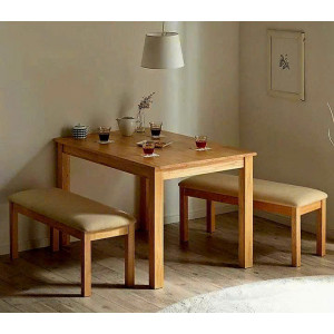 Japan Dining Sets : Bộ Bàn Ăn + 2 Bench Xuất Nhật 